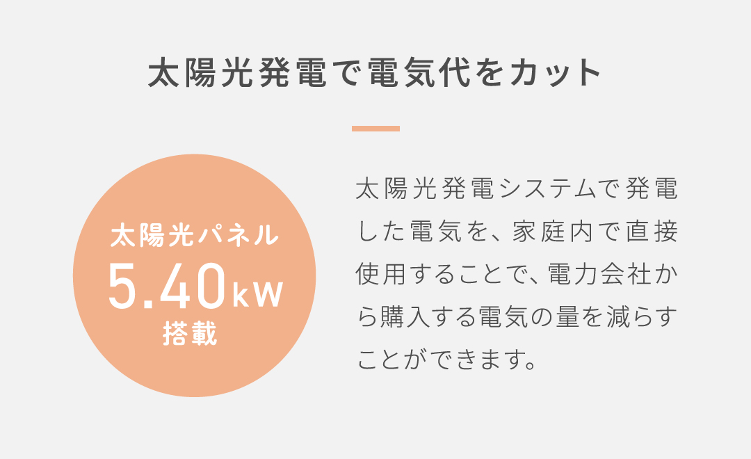太陽光パネル付き