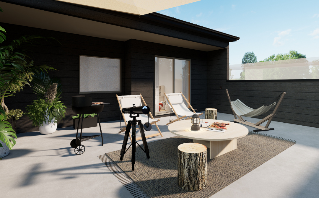 ほぼ平屋/2階ルーフバルコニー