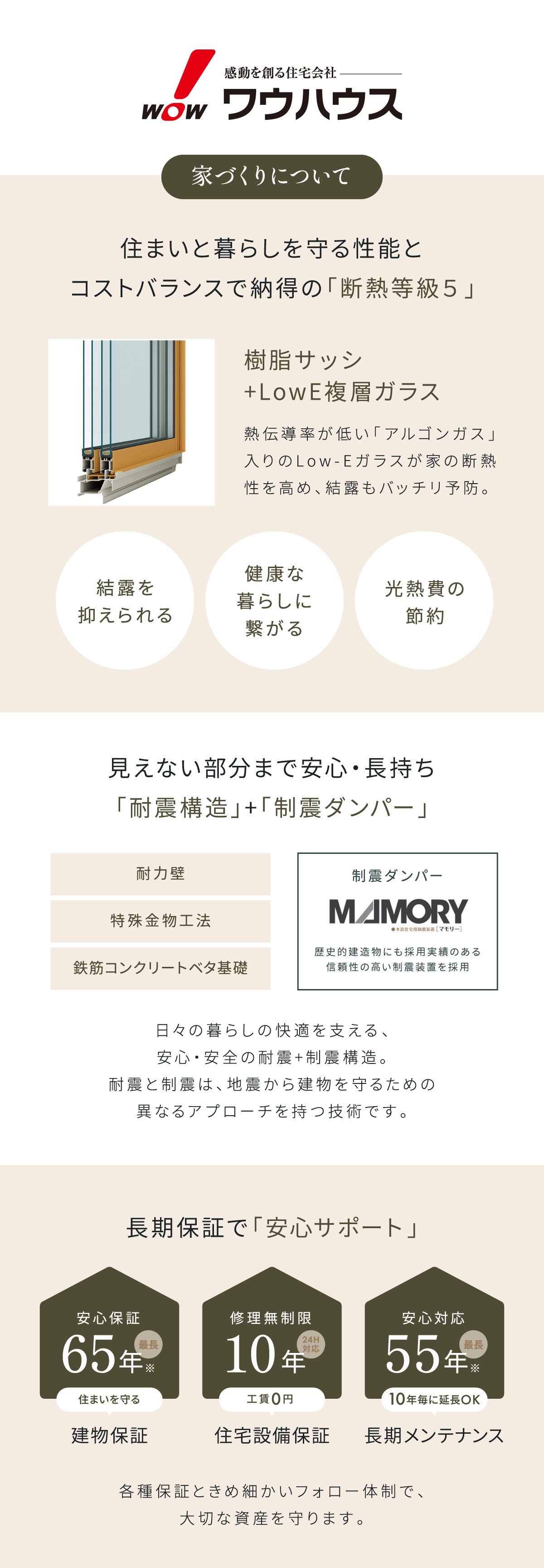 住まいと暮らしを守る性能と コストバランスで納得の「断熱等級５」