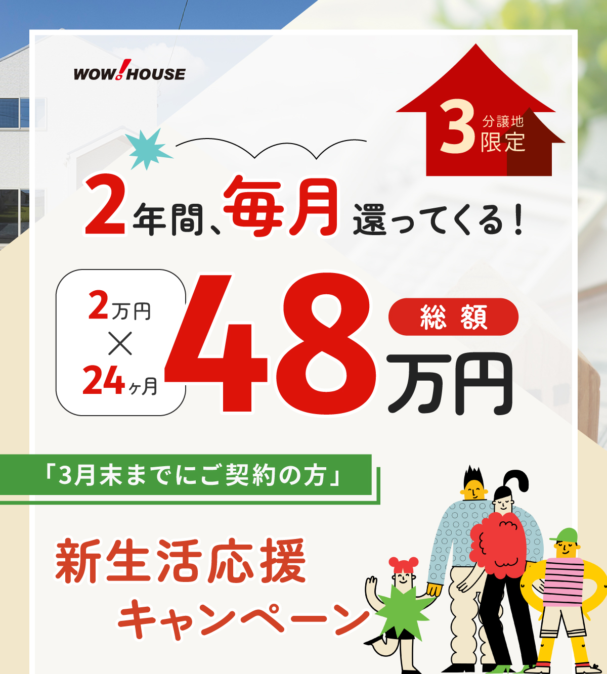 新生活応援!総額48万円キャンペーン